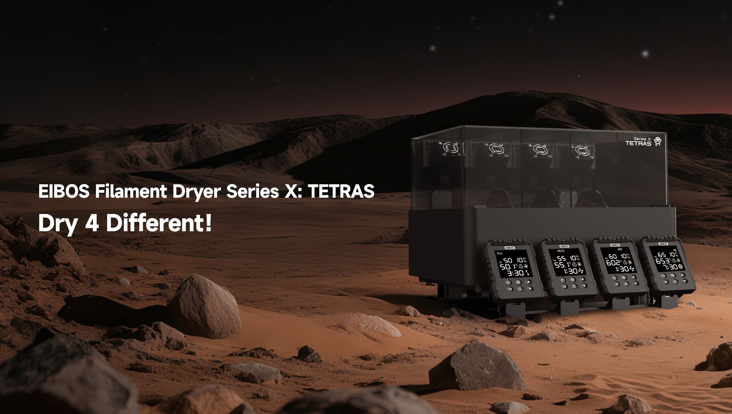 Introducing EIBOS New Filament Dryer: EIBOS Series X Tetras – EIBOS 3D